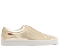 Tênis Slip On Elástico New Dourado