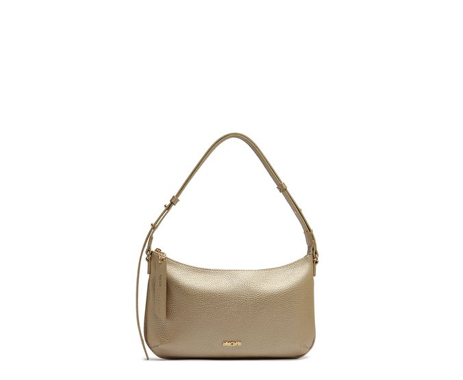 Bolsa Tiracolo Pequena Zíper Dourada