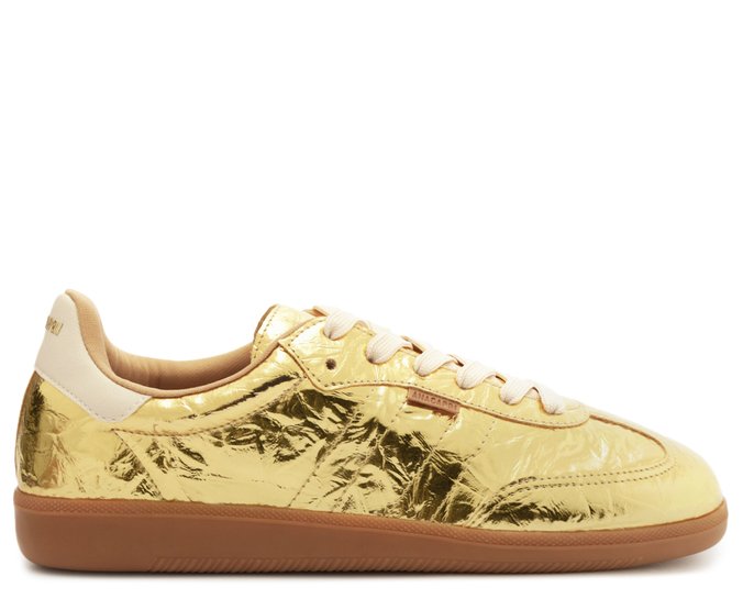 Tênis Sola Escura Chuteira Dourado Anacapri