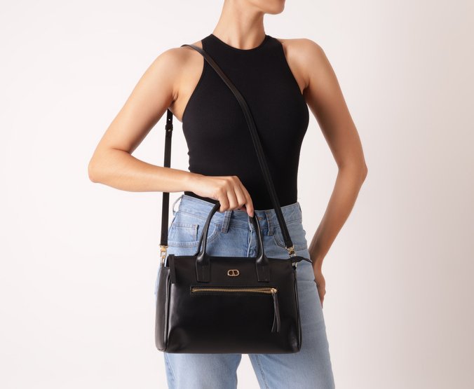 Bolsa Tote Média Urban Night Preta
