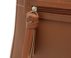 Bolsa Tote Média Bolso Frontal Barbicacho Marrom