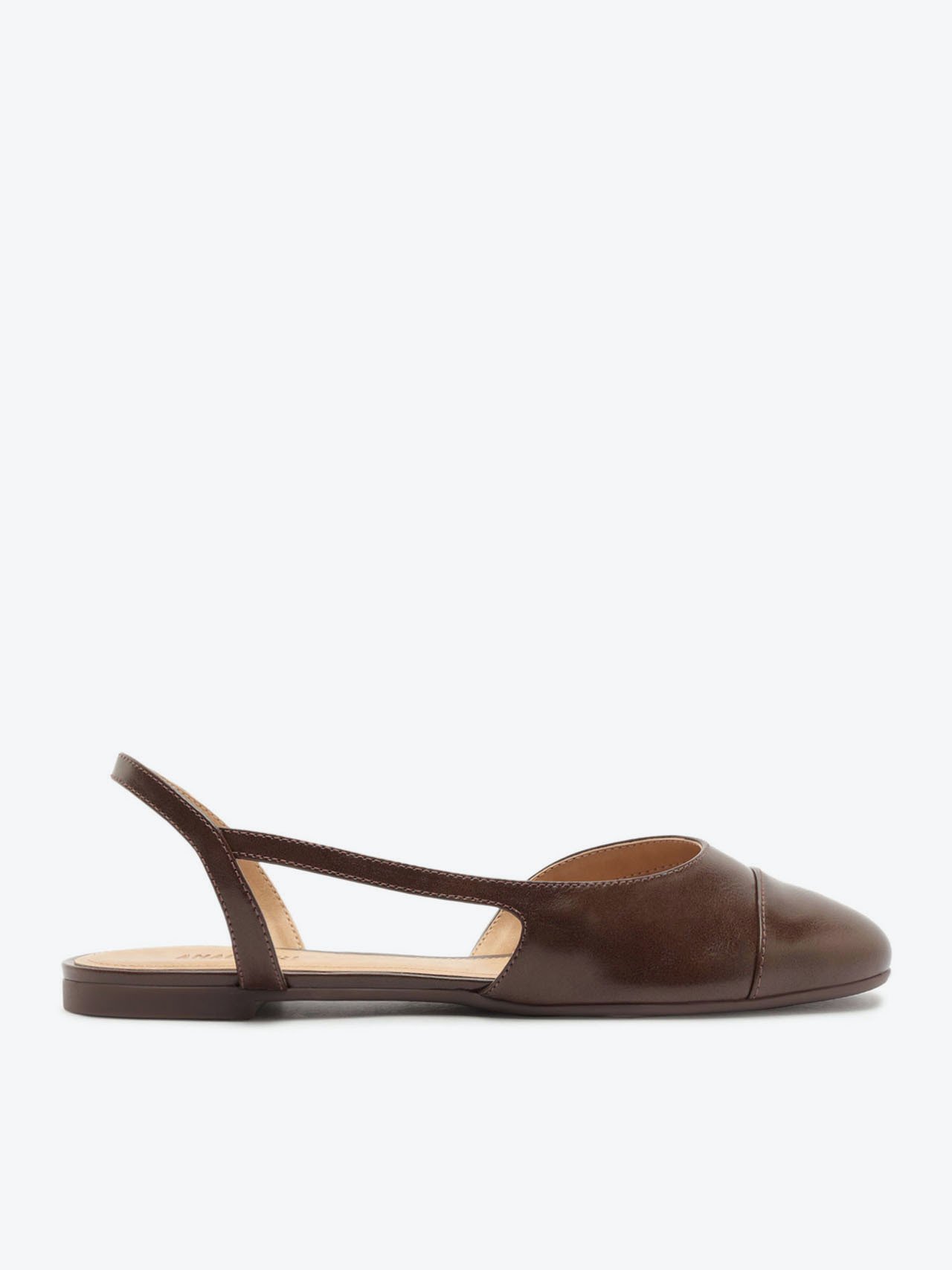 Sapatilha Slingback Unilateral Marrom | Anacapri