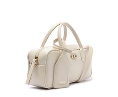 Bolsa Tote Média Bag Charm Tag Bege