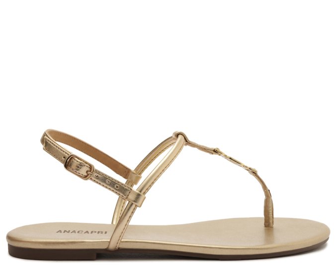 Sandália Slim Metal A Dourada