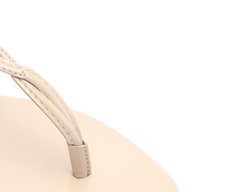Rasteira Slim Silver Branca