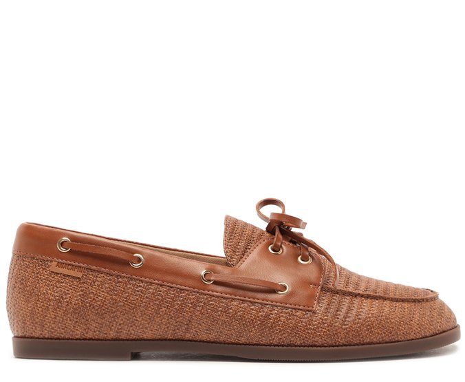 Mocassim Laço Boho Marrom