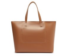 Bolsa Shopping Grande Cápsula Metal Marrom