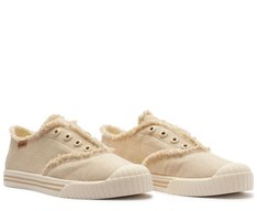 Tênis Slip On Desfiado Alê Bege