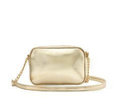 Bolsa Tiracolo Pequena Essencial Dourada