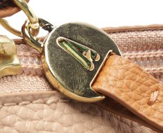 Bolsa Tiracolo Média Bag Charm Bege