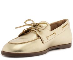 Mocassim Laço Boho Dourado