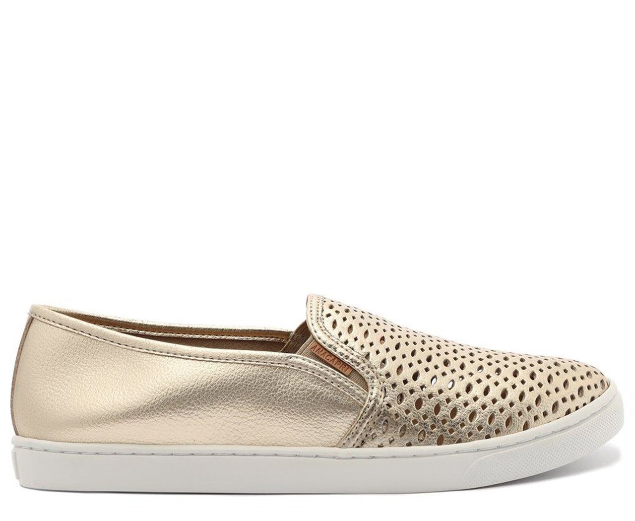 Tênis Slip On Ana Dourado Anacapri