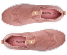 Tênis Slip On Streech Jogging Knit Rosa