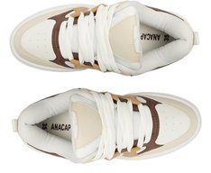 Tênis Ivy Maxi Branco e Marrom Terra