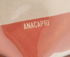Necessaire Média Listras Vinil Laranja