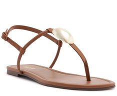 Sandália Rasteira Slim Elegance Marrom