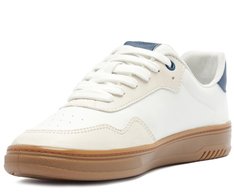 Tênis Listra Dupla Branco e Azul
