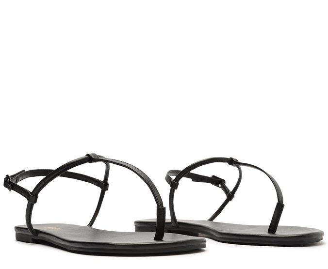 Sandália Rasteira Anacapri Slim - Preta - 34