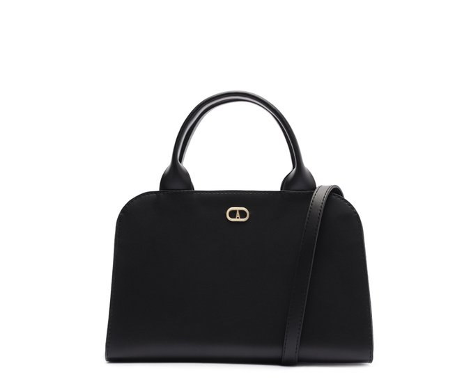 Bolsa Tote Média Estruturada Preta
