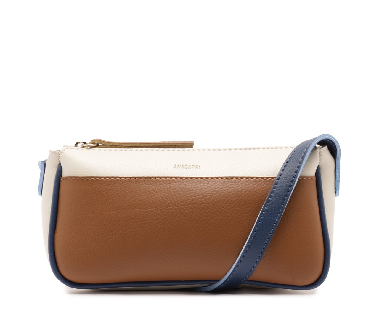 Bolsa Tiracolo Média Soft Color Marrom | Anacapri