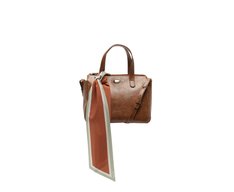 Bolsa Tote Média Lenço Marrom