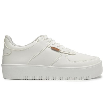 Tênis Sola Alta Listra Lateral Branco | Anacapri