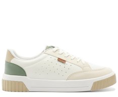 Tênis Sola Vulcanizada Urban Furinhos Branco e Verde