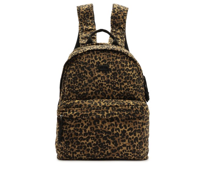Mochila Grande Puxador Detalhe Nó Animal Print