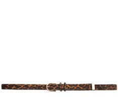 Cinto Fino Fivela Metálica Valentina Couro Animal Print