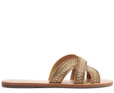 Rasteira Glam Hot Fix Dourada