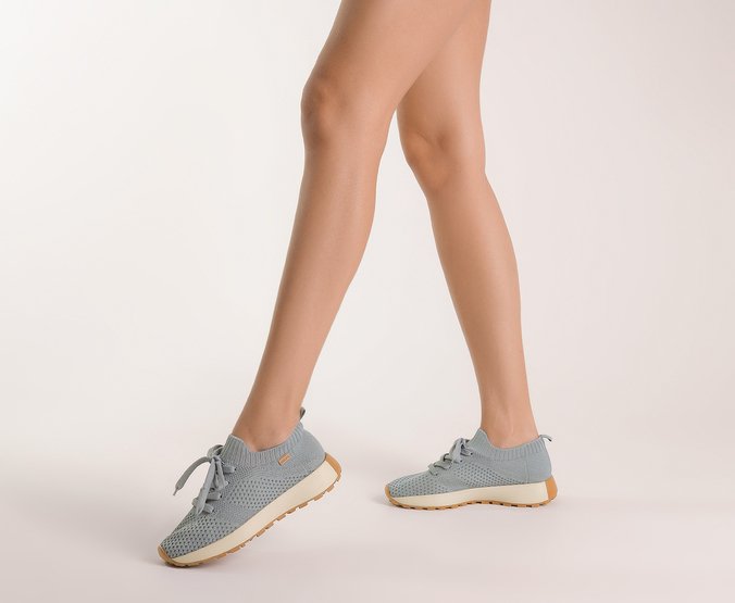 Tênis Knit Lavínia Azul