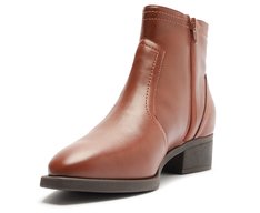 Bota Cano Curto Salto Bloco Destroyed Marrom