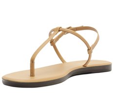 Sandália Slim Monocolor Bege