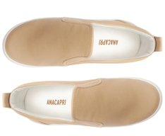 Tênis Slip On Sola Alta Bege