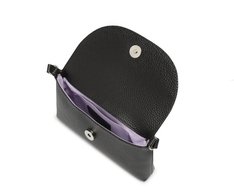 Bolsa Tiracolo Pequena Tampa Pop Preta