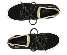 Tênis Knit Sola Alta Gorgurão Preto