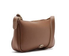 Bolsa Tiracolo Pequena Cápsula Mono Marrom