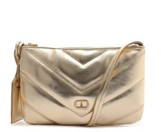 Bolsa Tiracolo Média Matelassê Zig Dourada