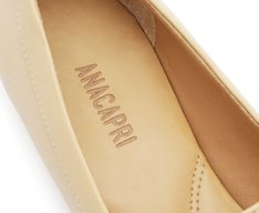 Mocassim Bridão Entrelaçado Bege