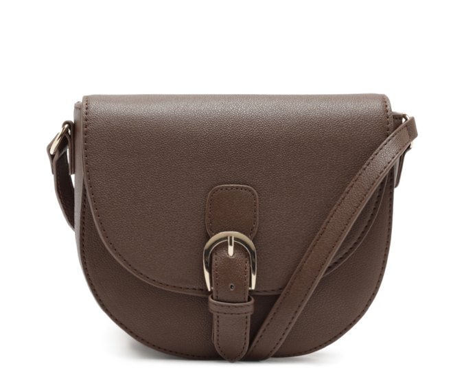 Bolsa Tiracolo Média Saddlebag Marrom Cinnamon