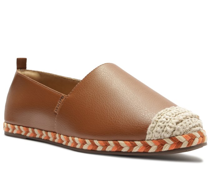 Tênis Slip On Corda Marrom