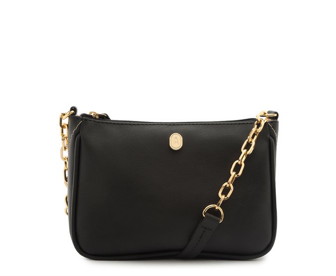 Bolsa Crossbody Pequena Preta Corrente