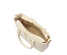 Bolsa Tote Média Zíper Branca