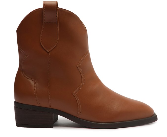Bota Cano Curto Marrom Western Liana Anacapri