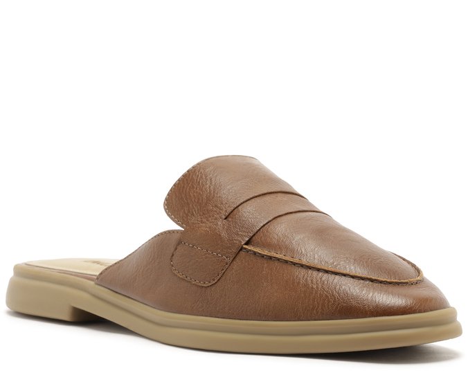 Mule Mocassim Pala Marrom