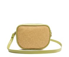 Bolsa Tiracolo Média Raffia Com Lenço Verde