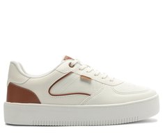 Tênis Sola Alta Mis Spo Branco Detalhe Marrom