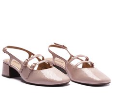 Sapatilha Boneca Slingback Verniz Milena Rosa