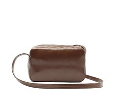 Bolsa Tiracolo Média Compacta Marrom