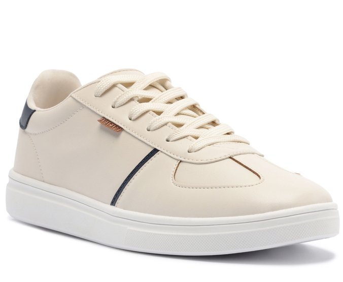 Tênis Detalhe Listra Lateral Branco e Azul